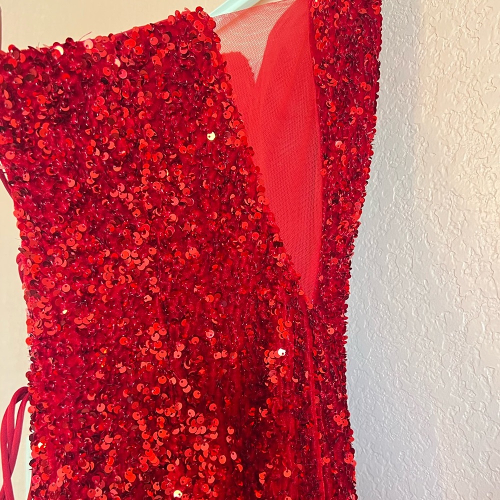 Red Atiana’s Botique Prom Dress - Picture 7 of 9